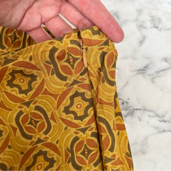 NWOT Free People REVOLVE Imogen Sarong Mini Skirt in Turmeric Made in India - Picture 5 of 10